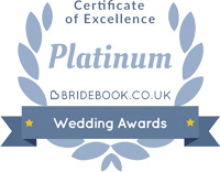 Bridebook Wedding Awards - Platinum Certificate of Excellence badge