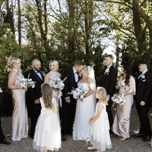 Wedding party exterior